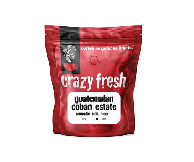 Crazy Fresh Guatemalan Coban Estate coffee bag
