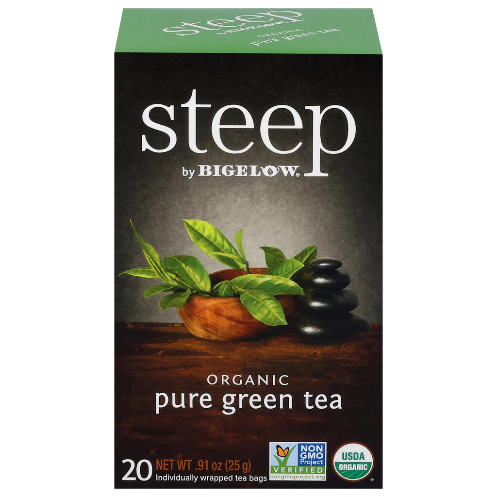 steep by Bigelow Organic Pure Green Tea box
