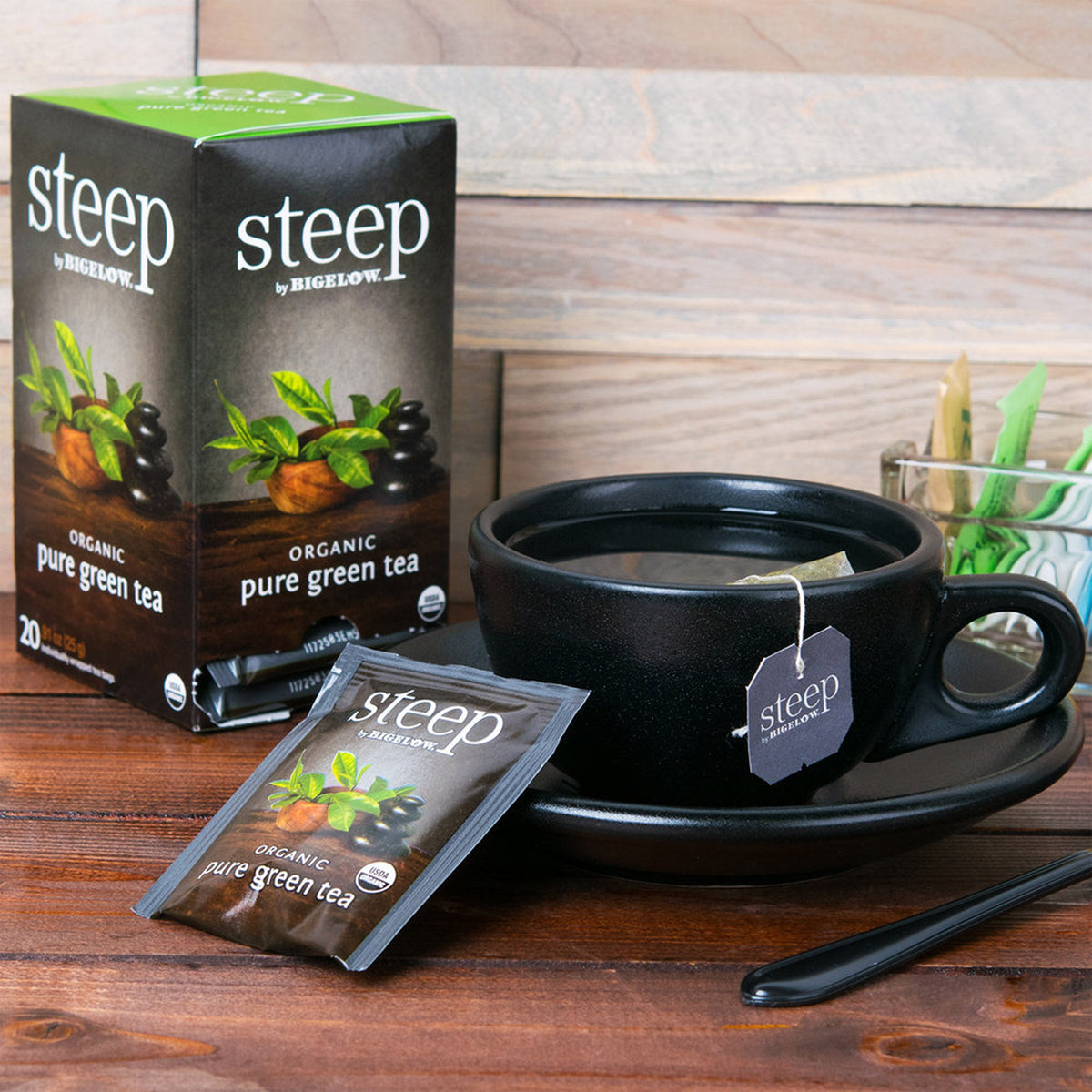 steep by Bigelow Organic Pure Green Tea box
