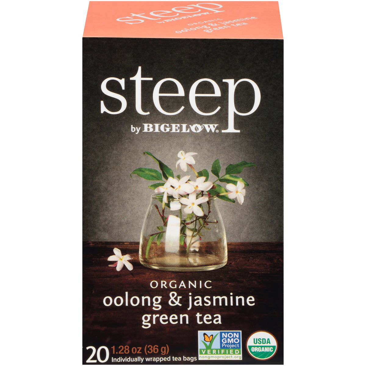 steep by Bigelow Organic Oolong and Jasmine Green Tea box
