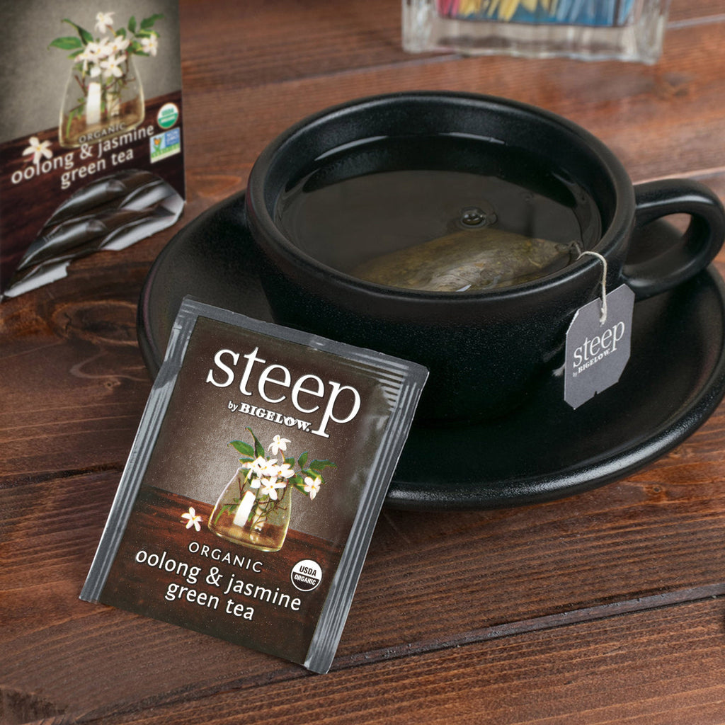 steep by Bigelow Organic Oolong and Jasmine Green Tea box